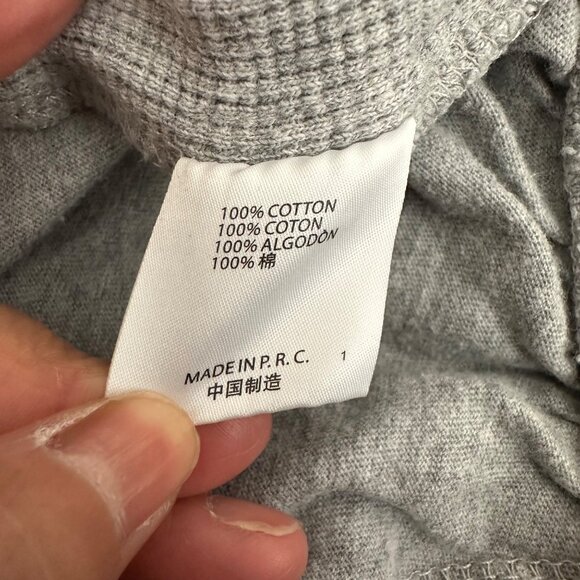 Brandy Melville Gray Waffle Knit Elastic Waist Shorts Pockets Cotton Airy Sz XS - Picture 7 of 8